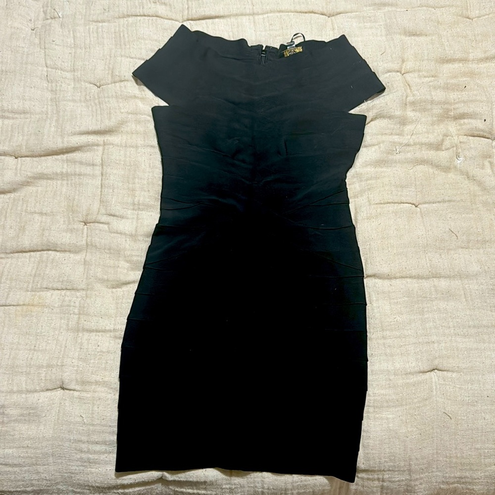 Black bandage dress